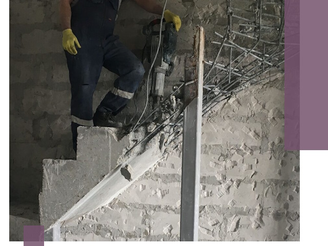 Демонтаж металлических и бетонных лестниц в Устях-Джегуте