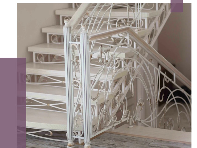 Изготовление кованых лестниц на заказ в Устях-Джегуте от 86046 руб. | ПРОЛЁТ-Стд