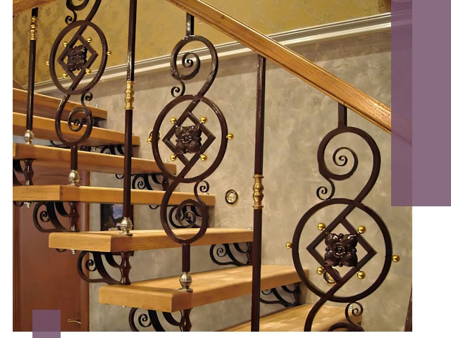 Изготовление кованых лестниц под ключ в Устях-Джегуте