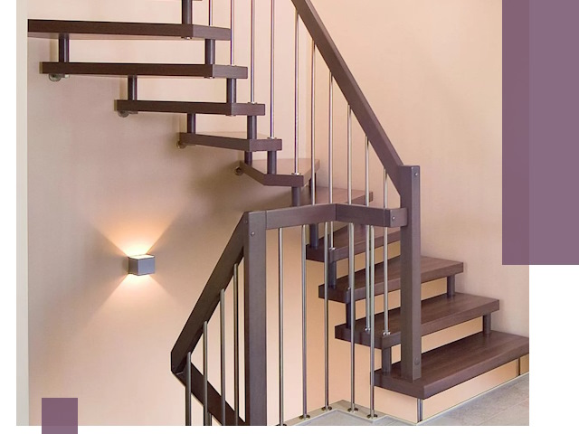 Изготовление лестниц на больцах в Устях-Джегуте под ключ