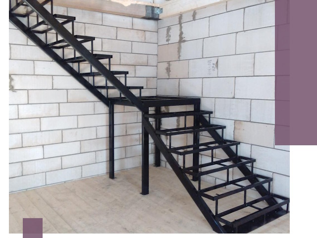 Лестницы на металлокаркасе под ключ в Устях-Джегуте — изготовление и монтаж