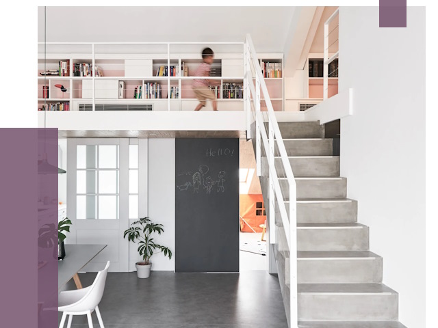 Лестницы для двухуровневой квартиры в Устях-Джегуте от 174622 руб. | ПРОЛЁТ-Стд