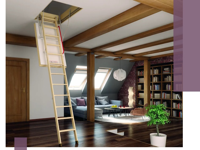 Чердачные лестницы под ключ в Устях-Джегуте: изготовление и монтаж