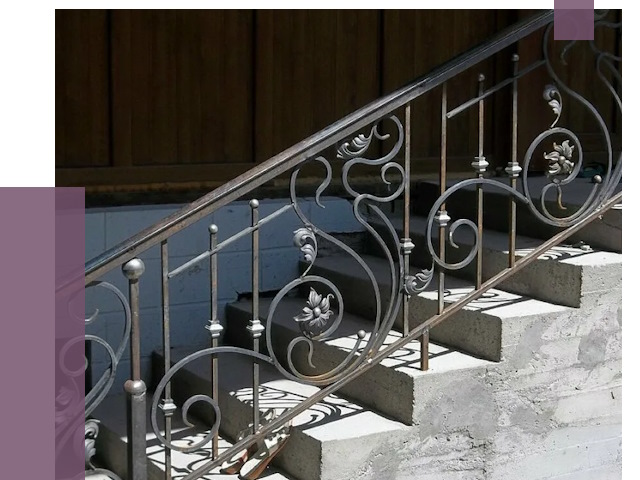 Кованые перила в Устях-Джегуте от 8605 руб. под ключ — качество от ПРОЛЁТ-Стд