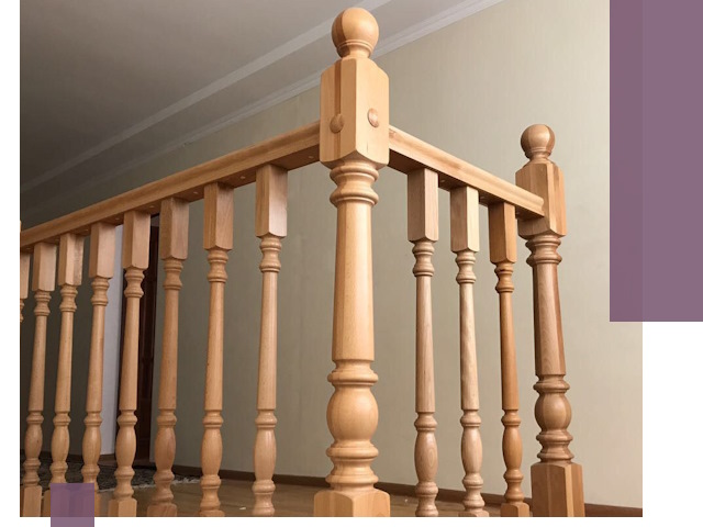 Деревянные перила на заказ в Устях-Джегуте: монтаж и изготовление