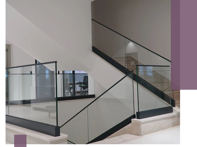 Стеклянные перила премиум-класса с установкой в Устях-Джегуте