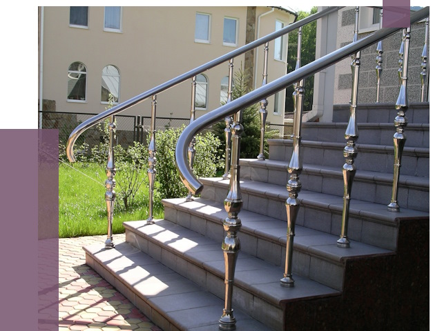 Перила для крыльца в Устях-Джегуте от 10629 руб. — монтаж ПРОЛЁТ-Стд