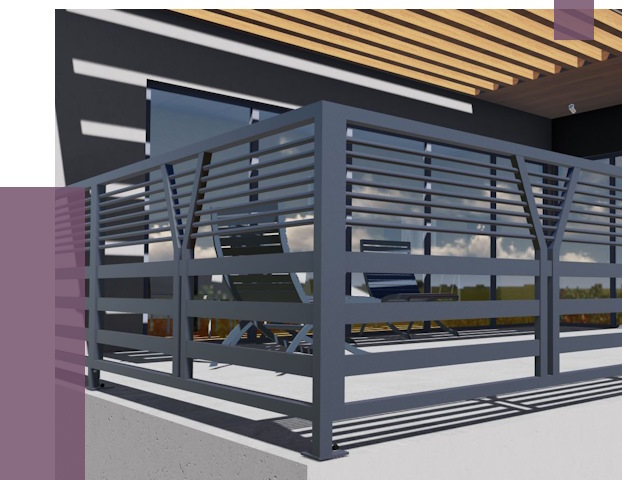 Изготовление балконных ограждений в Устях-Джегуте от 10629 руб. | ПРОЛЁТ-Стд