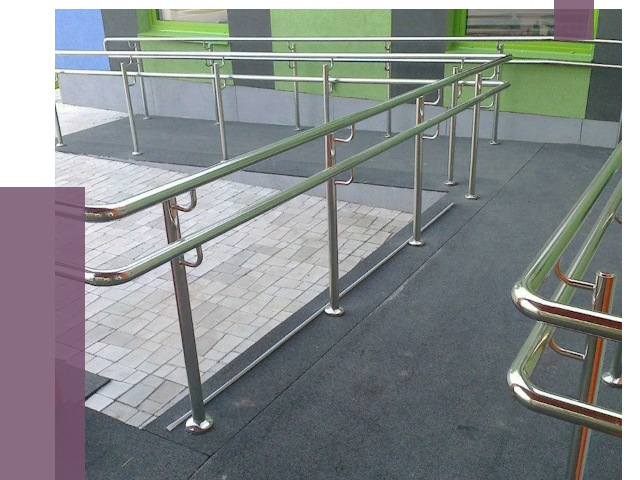 Ограждения пандусов в Устях-Джегуте от 4302 руб. монтаж | ПРОЛЁТ-Стд