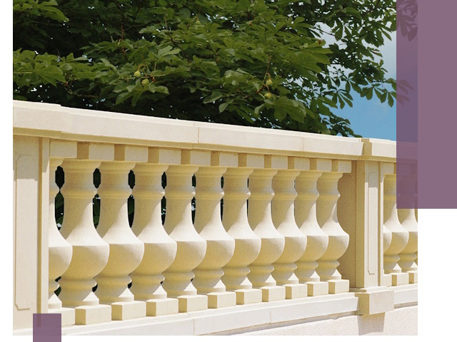 Установка балюстрады в Устях-Джегуте: изготовление и монтаж под ключ