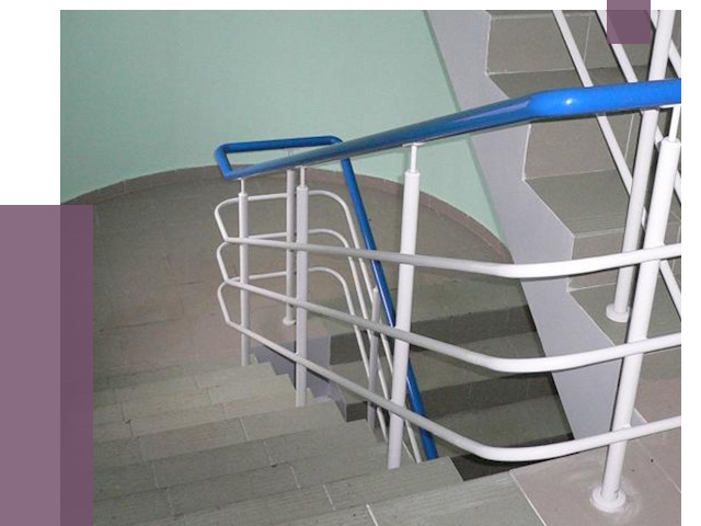 Перила в подъезде в Устях-Джегуте — установка и замена от 7339 руб. | ПРОЛЁТ-Стд