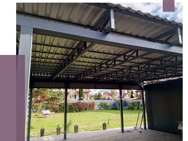 Монтаж навесов в Устях-Джегуте от 7289 руб. — установка навеса | ПРОЛЁТ-Стд