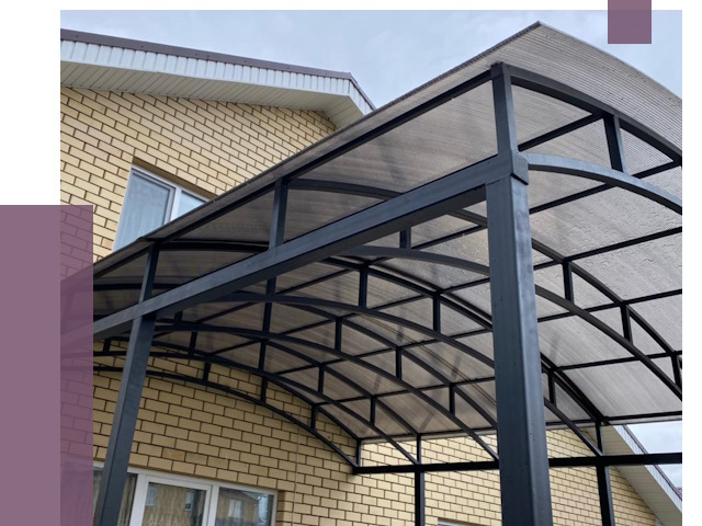 Монтаж козырьков в Устях-Джегуте от 11388 руб. | ПРОЛЁТ-Стд