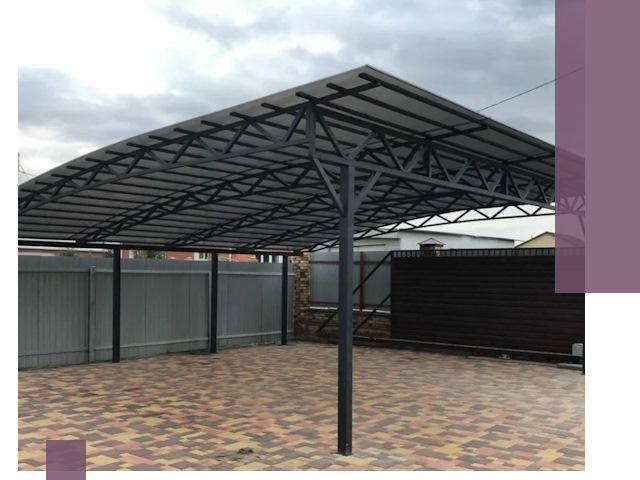 Недорогие навесы под ключ в Устях-Джегуте — изготовление и монтаж