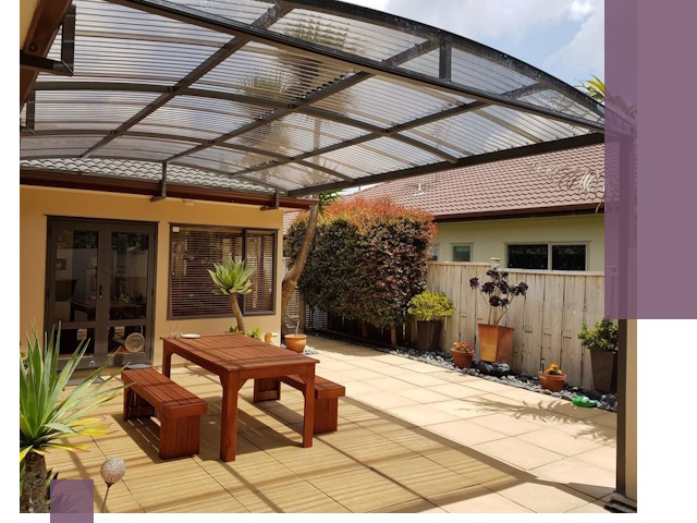 Навесы во двор под ключ в Устях-Джегуте — изготовление и монтаж