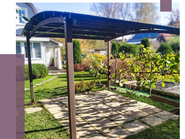 Навесы для дачи в Устях-Джегуте от 12603 руб. под ключ — ПРОЛЁТ-Стд