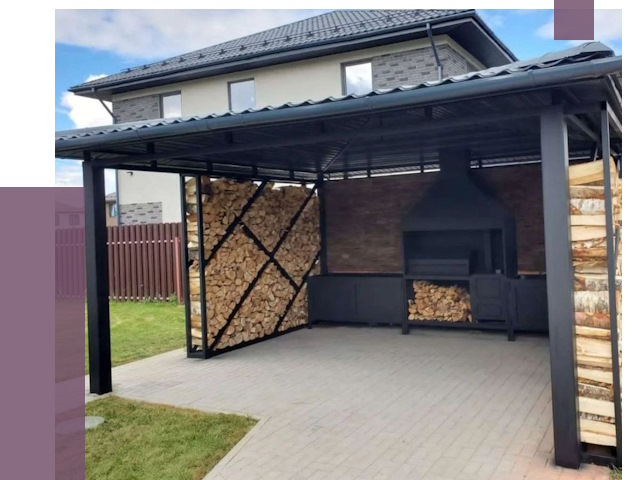 Навесы для барбекю в Устях-Джегуте от 12603 руб. под ключ | ПРОЛЁТ-Стд