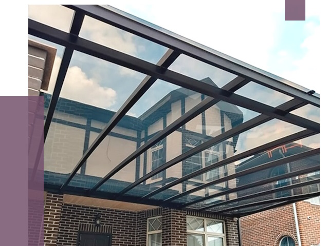 Навесы из поликарбоната в Устях-Джегуте от 8524 руб. под ключ — ПРОЛЁТ-Стд