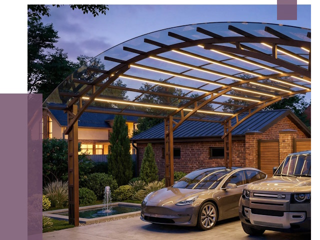 Металлические навесы в Устях-Джегуте от 12553 руб. под ключ — ПРОЛЁТ-Стд