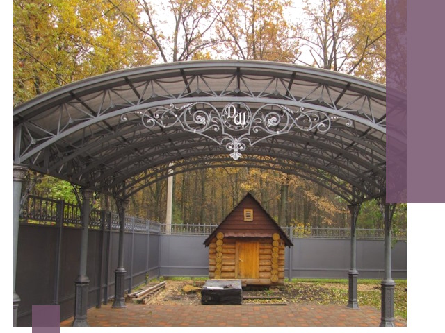 Кованые навесы премиум-класса под заказ в Устях-Джегуте