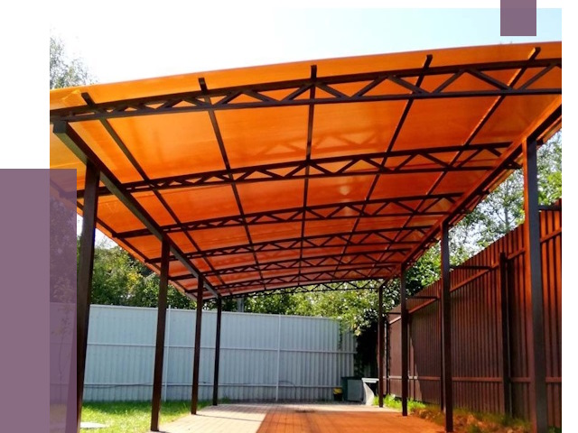 Односкатные навесы под ключ в Устях-Джегуте от 13008 руб. 