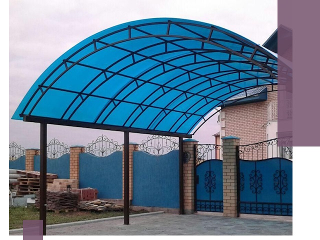 Арочные навесы под ключ в Устях-Джегуте — изготовление и монтаж