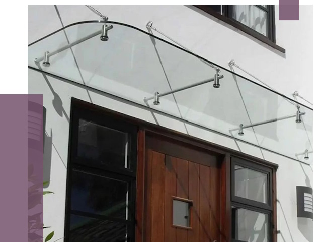 Стеклянные козырьки в Устях-Джегуте от 18728 руб. | ПРОЛЁТ-Стд