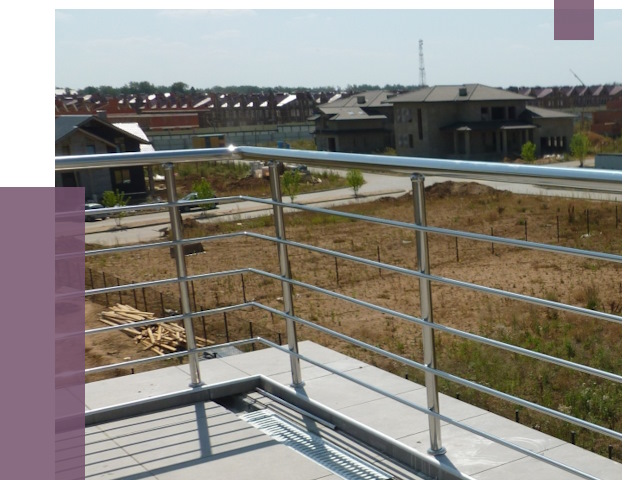 Парапеты из нержавеющей стали в Устях-Джегуте от 7896 руб. за м² | ПРОЛЁТ-Стд