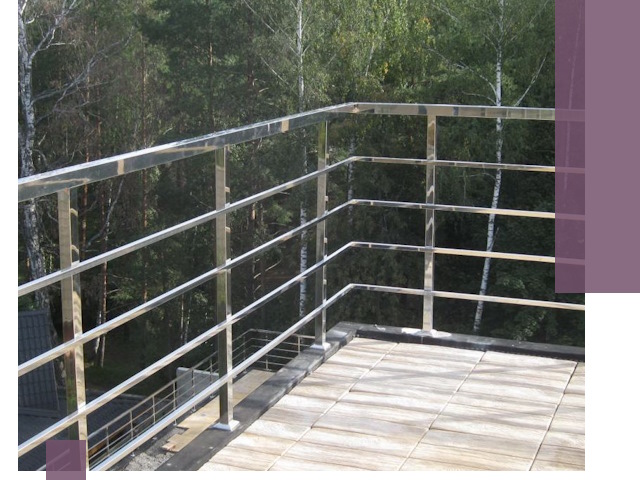 Парапеты из нержавеющей стали в Устях-Джегуте — изготовление и монтаж