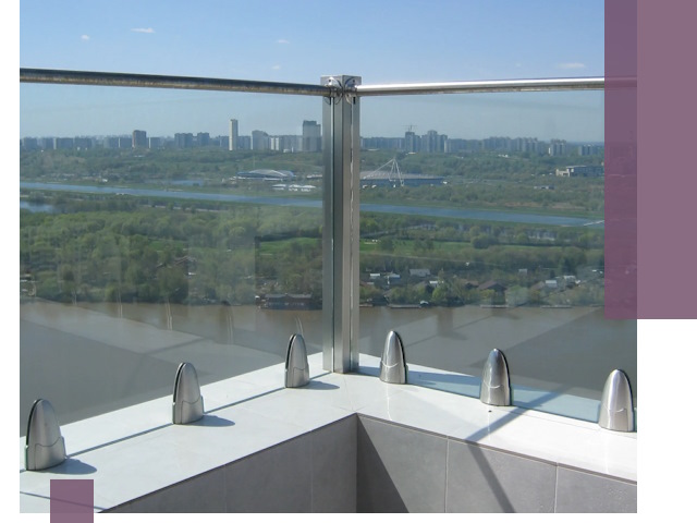 Стеклянные парапеты премиум класса в Устях-Джегуте для домов и бизнесов