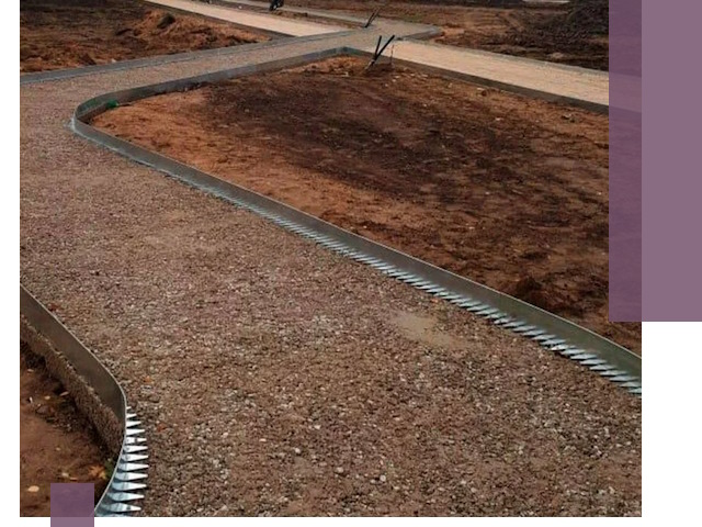 Металлические бордюры под ключ в Устях-Джегуте — изготовление и монтаж