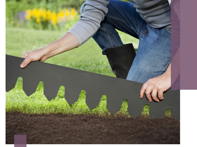 Металлические бордюры для газона в Устях-Джегуте — изготовление и монтаж