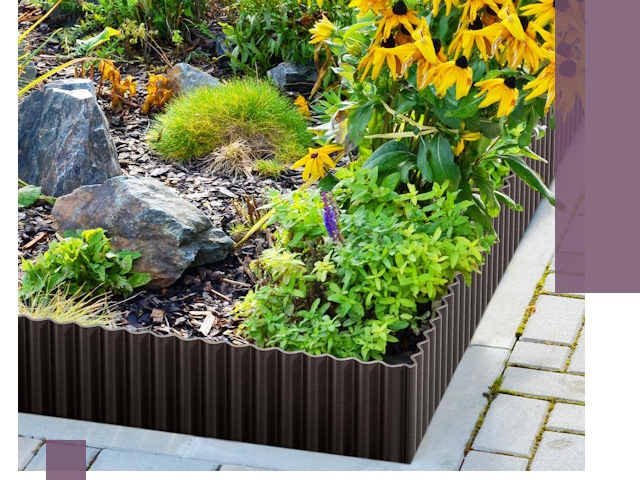 Металлические бордюры для клумб в Устях-Джегуте — производство и монтаж